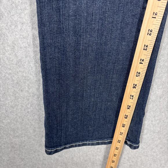 Y2K Miss Chic Bootcut Jeans 13 Low Rise Embellished Rhinestone Embroidered Rodeo - Picture 8 of 14